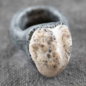 Ring with Riverstone #1. Size 7,5.